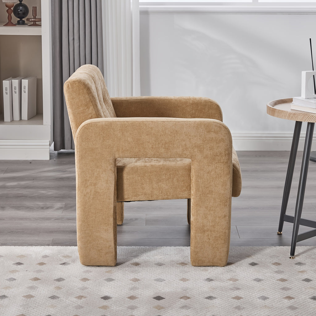 modern chenille single armchair living room bedroom office - Temu