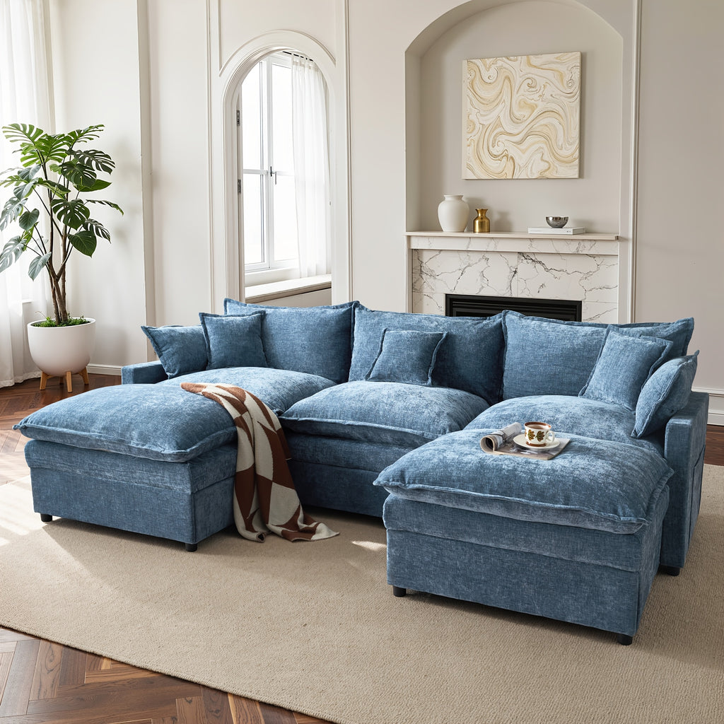 extra large u shaped modular sectional sofa foam cushioning - Temu