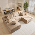modern 108 inch convertible sectional sofa   4 pillows - Temu