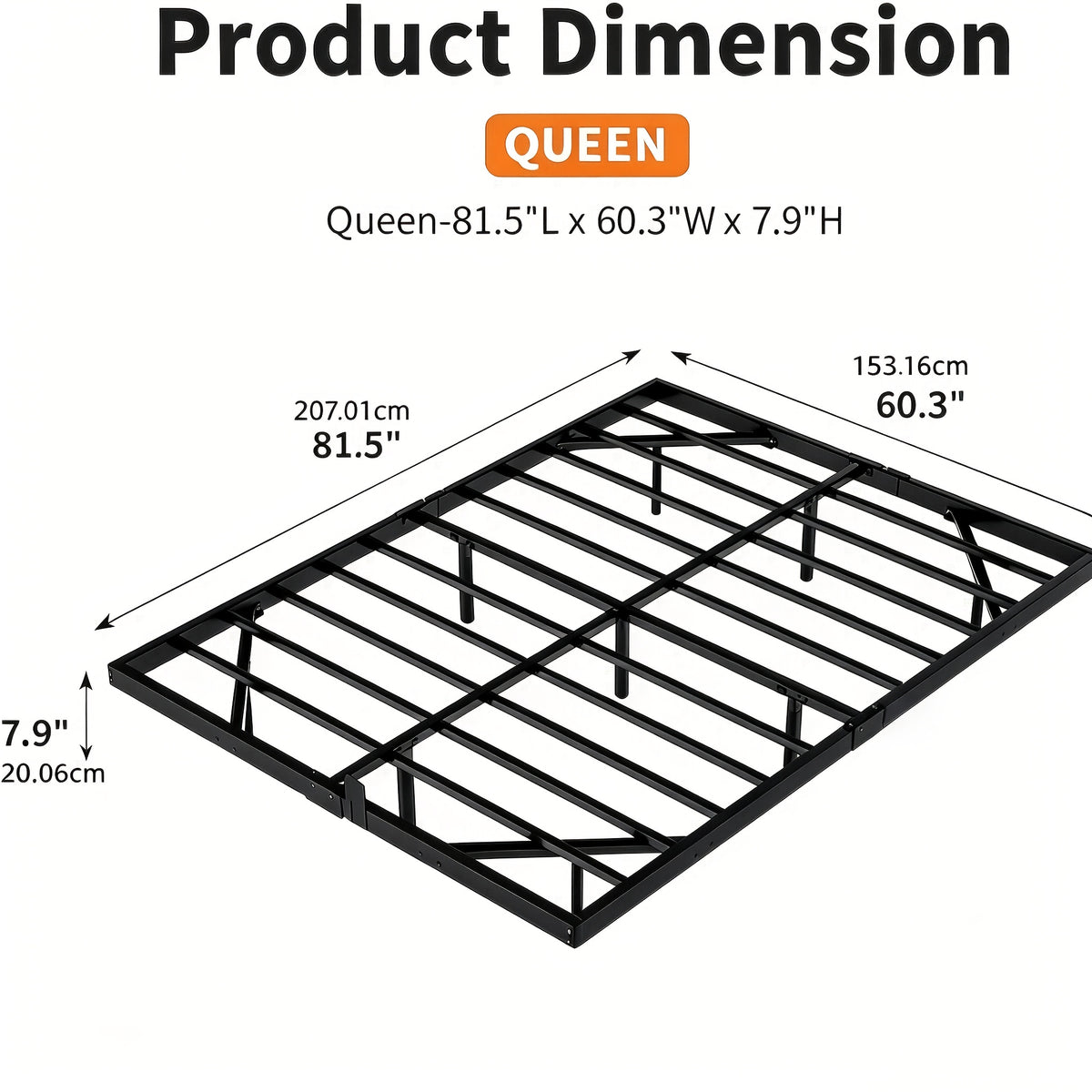 full queen king size floating bed frame led lights metal - Temu