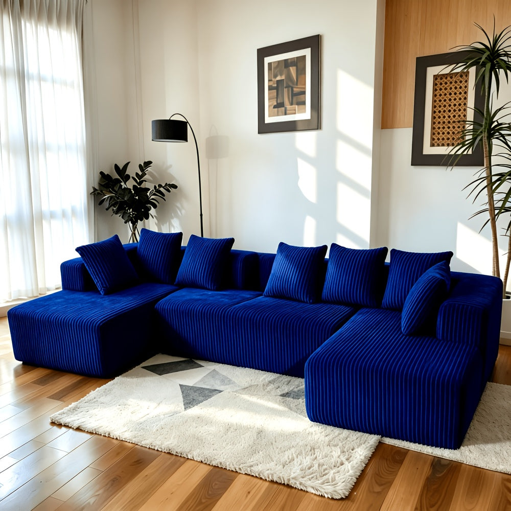 oversized u shaped modular sectional sofa chaise plush - Temu