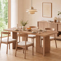 modern rectangular dining table wood kitchen table 4 6 - Temu