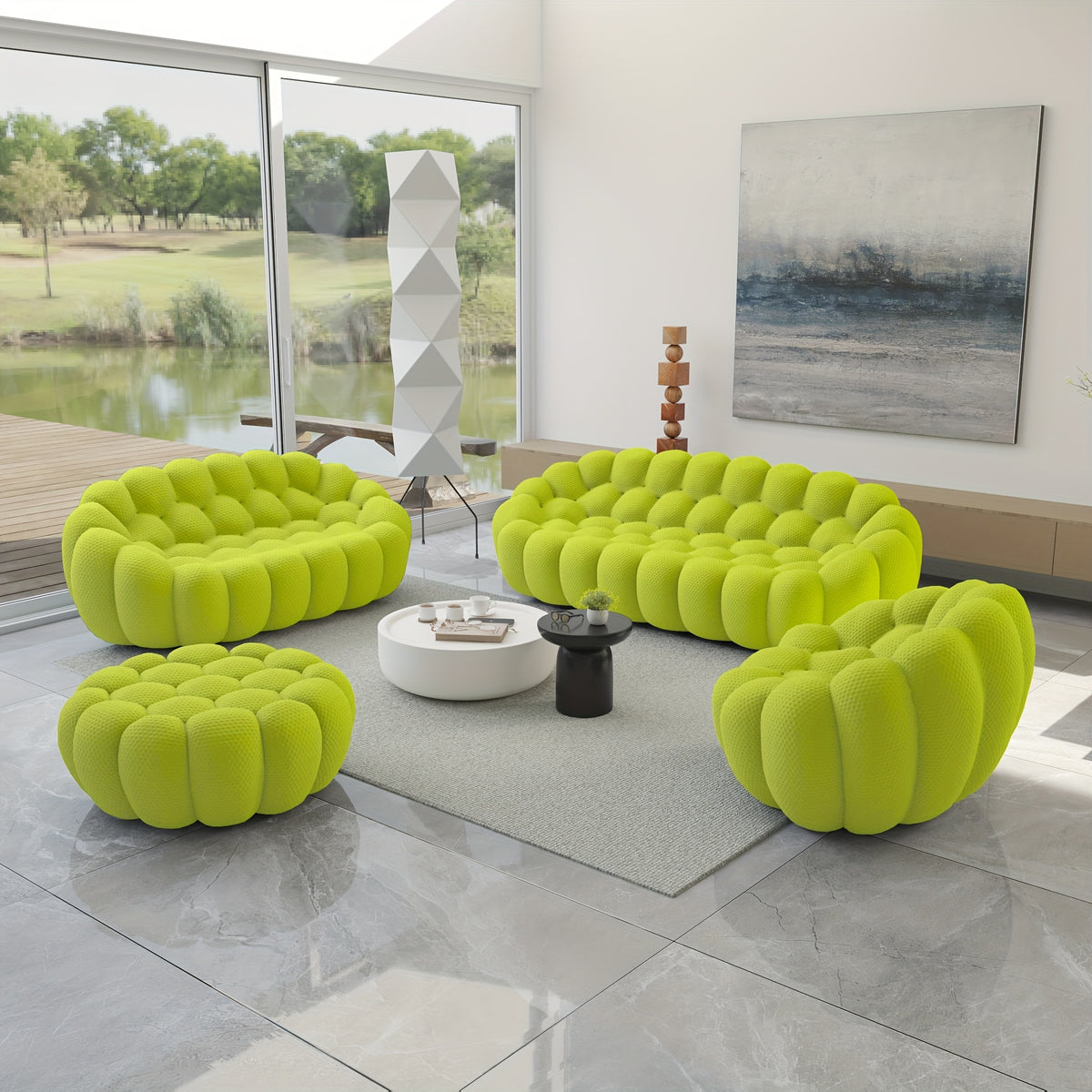 oversized   3d textile material upholstered bean - Temu