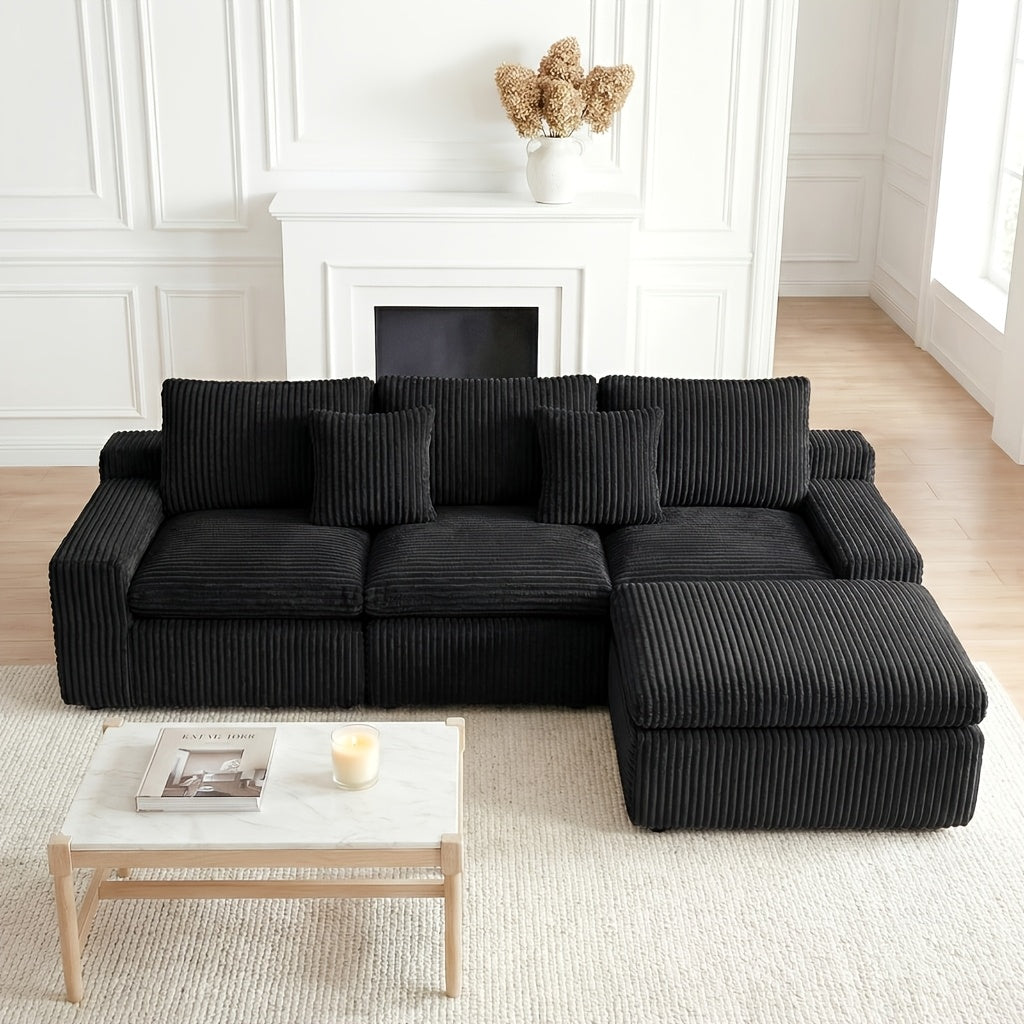 u shaped boneless sectional couches living room modern - Temu
