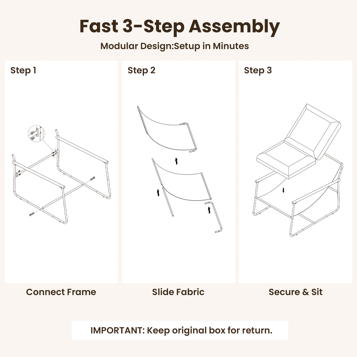 29 5in iron armchair padded cushion heavy duty metal accent - Temu