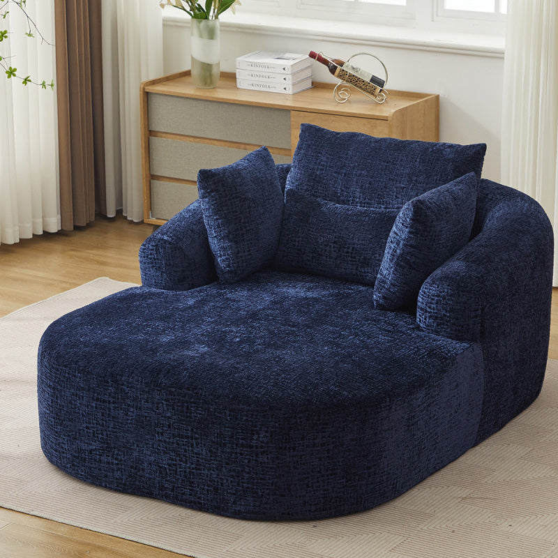 66 oversized chenille chaise lounge sofa bed deep seat - Temu