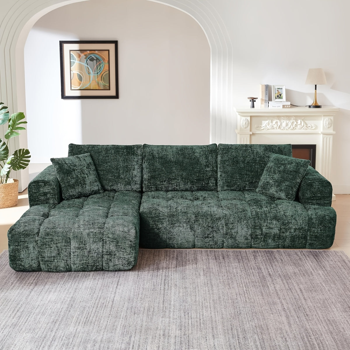 108   sectional sofa couch deep seat modern l - Temu