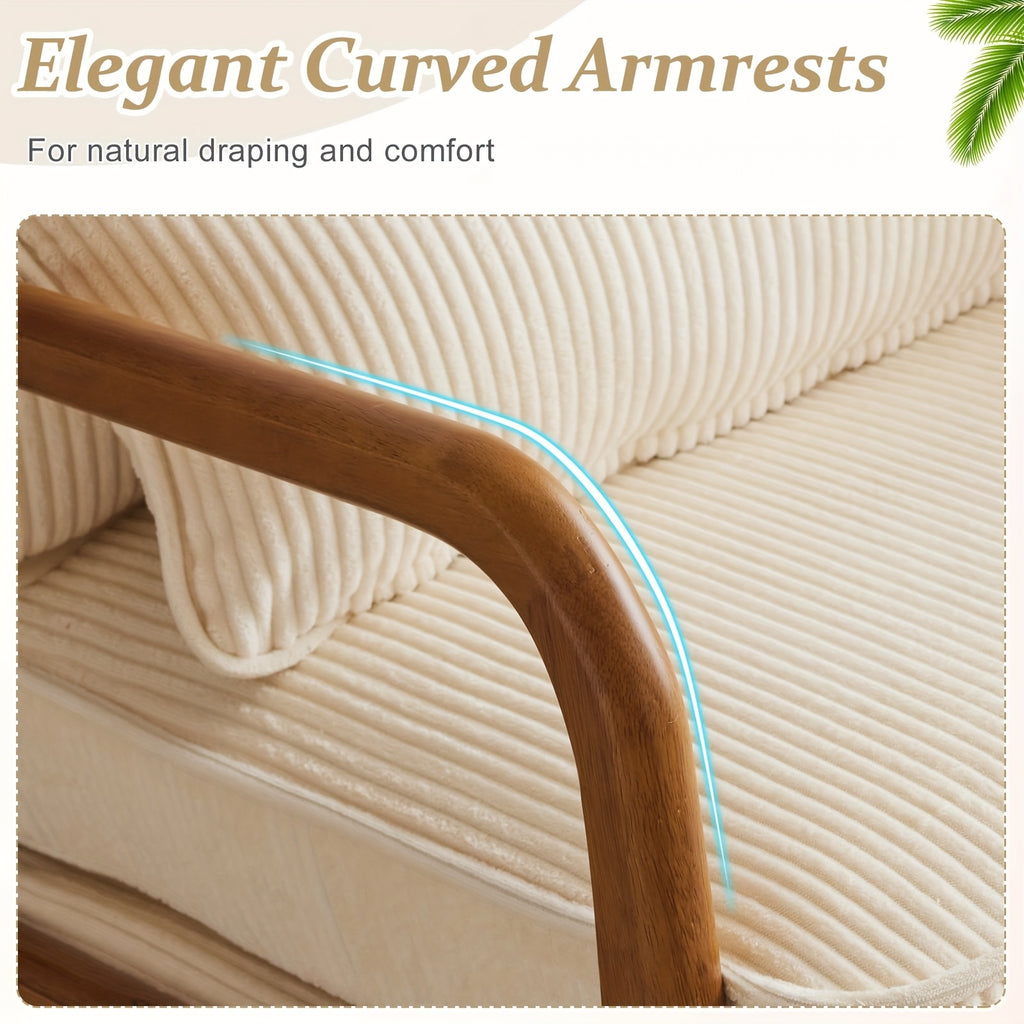 corduroy accent chair   century - Temu