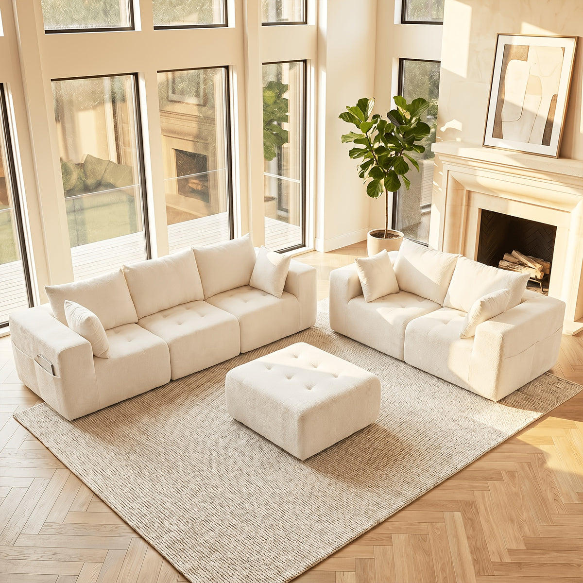 130 oversized cloud sectional couches convertible l u shape - Temu