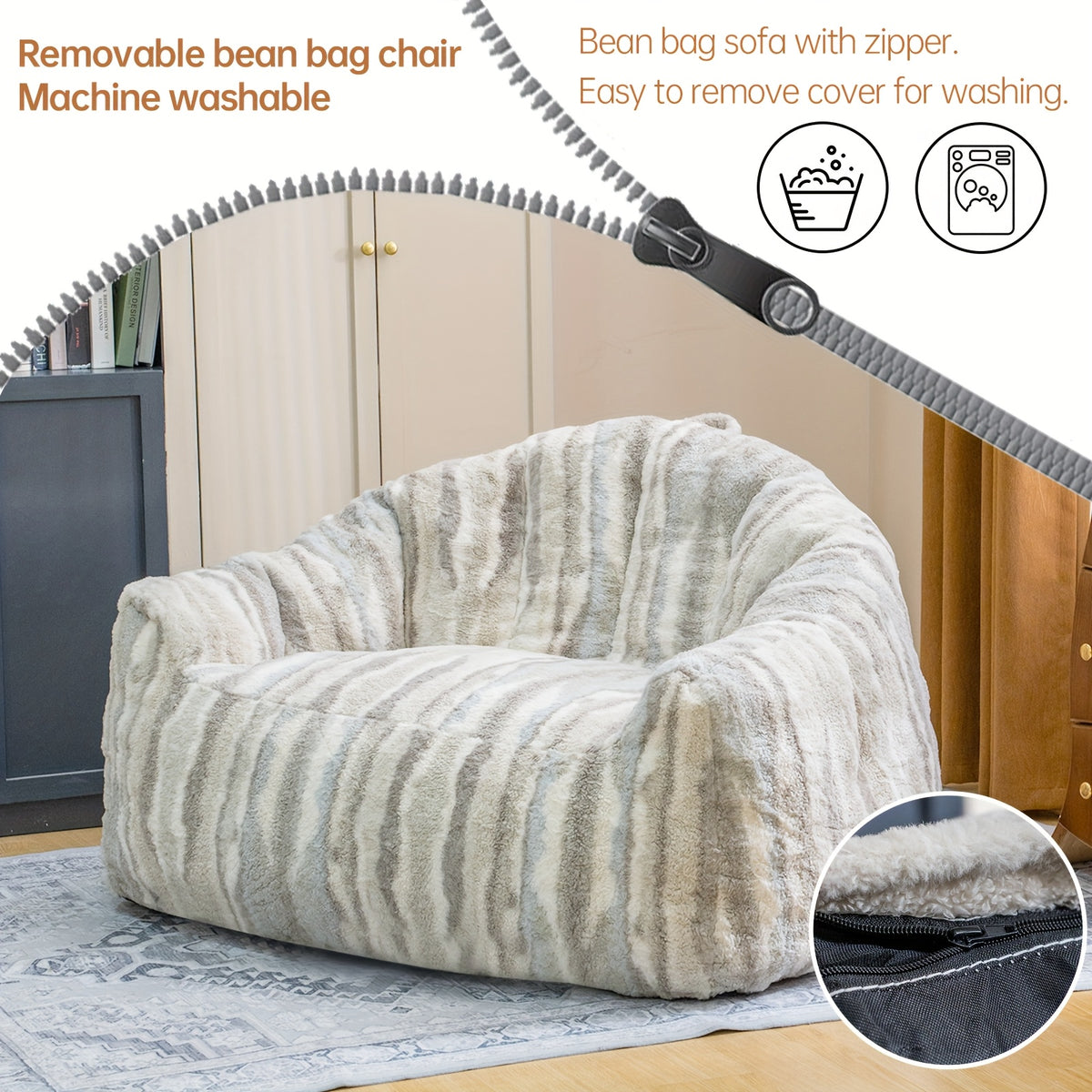 large beanbag chairs beanbag sofas   oversized - Temu