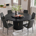 large 55 round dining table suitable 4 6 people - Temu