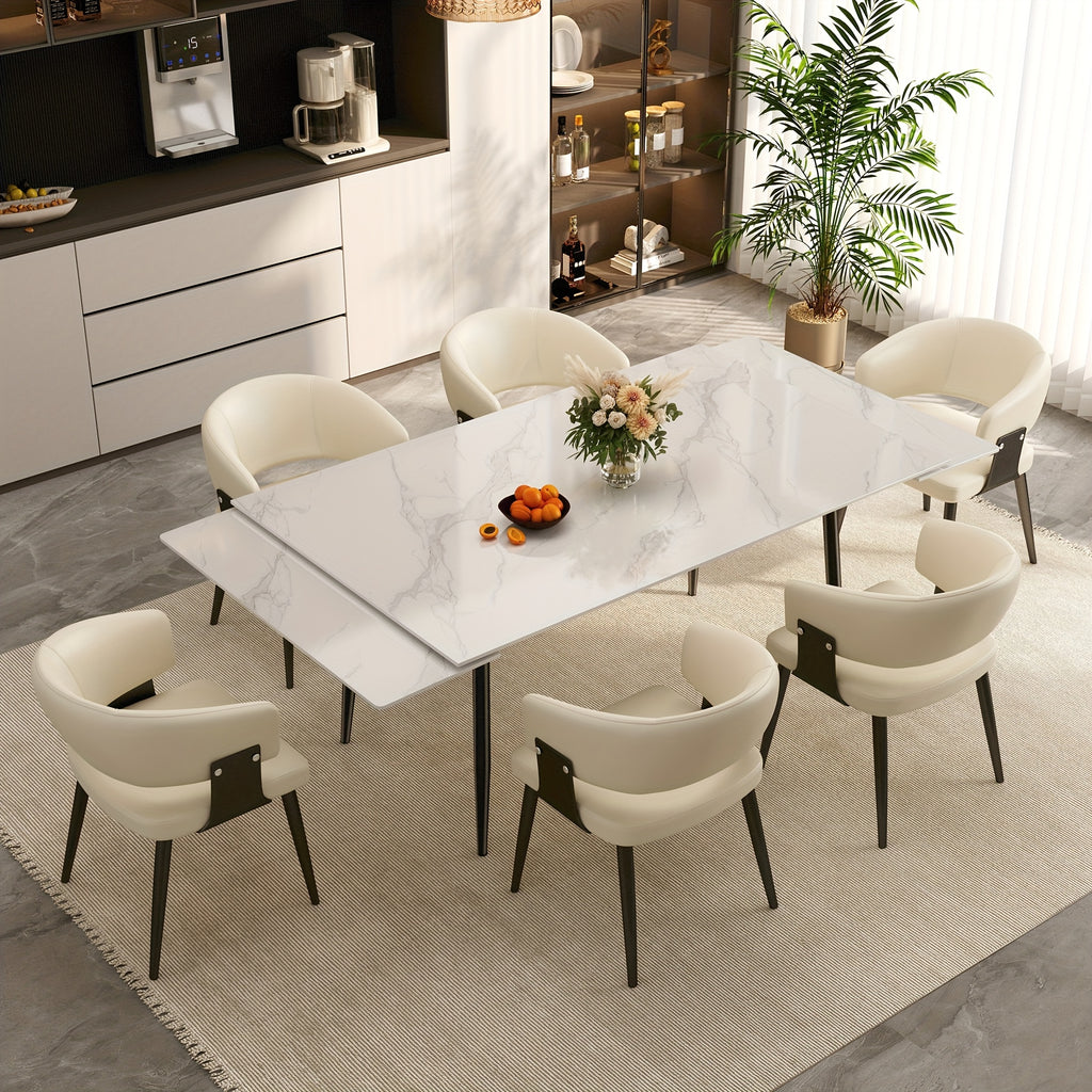 industrial style extendable dining table   metal - Temu