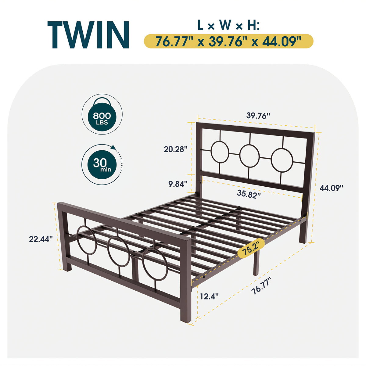 metal bed frame vintage   headboard - Temu
