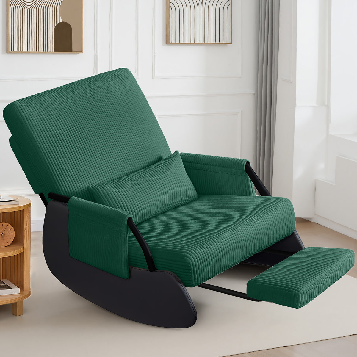 corduroy rocking chair footrest cover washable - Temu