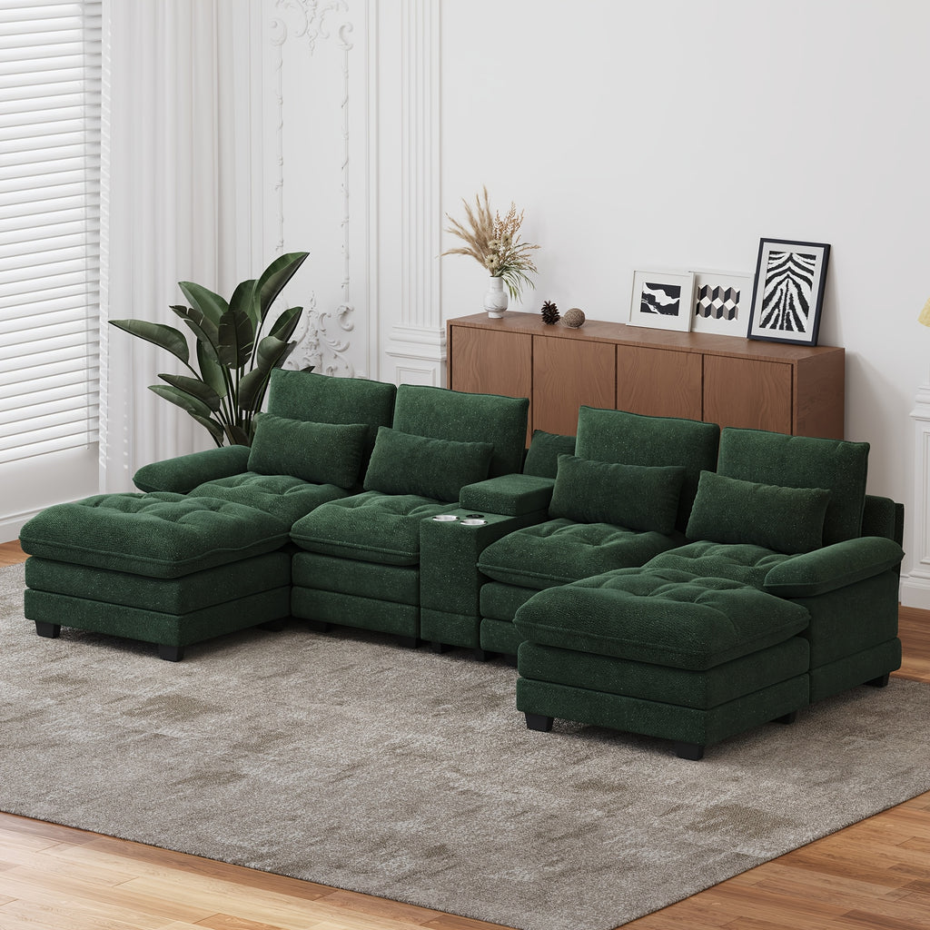 134 oversized u shaped sectional sofa large modular couch 2 - Temu