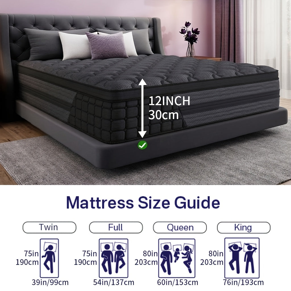 luxurious gel memory foam mattress hypoallergenic medium - Temu