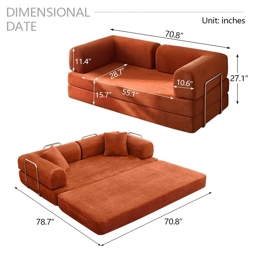 78 7 70 8 59 folding   bed convertible floor sofa - Temu