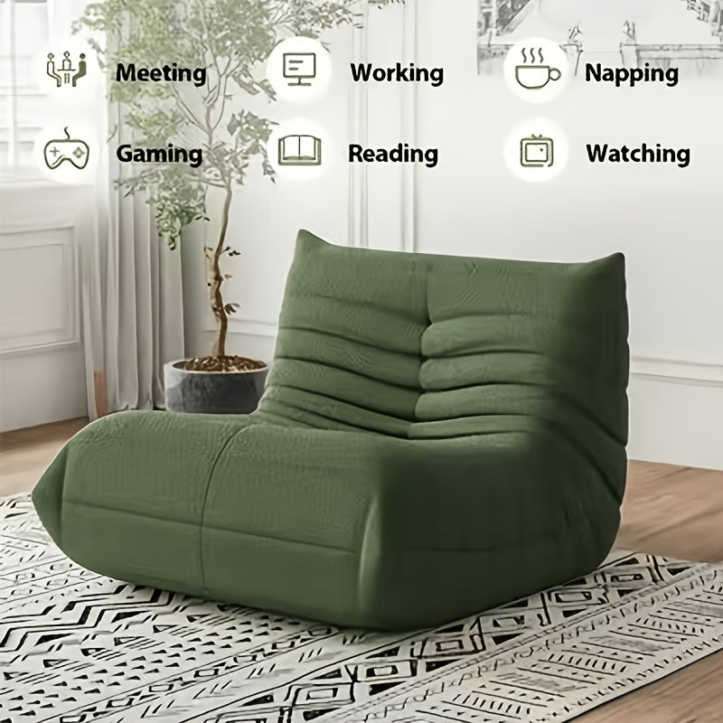 armless floor lounge chair sofa bean bag fireplace chair - Temu