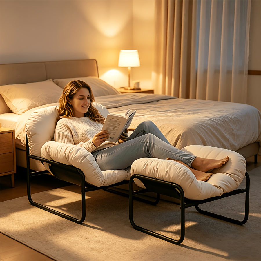 lazy sofa footrest high rebound soft cushion lounge chair - Temu
