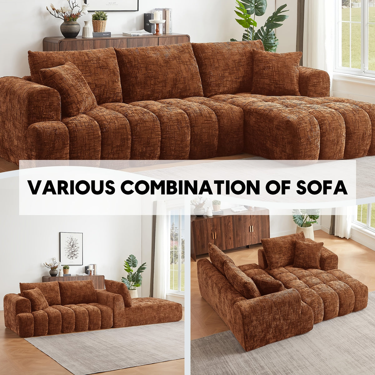 108   sectional sofa couch deep seat modern l - Temu