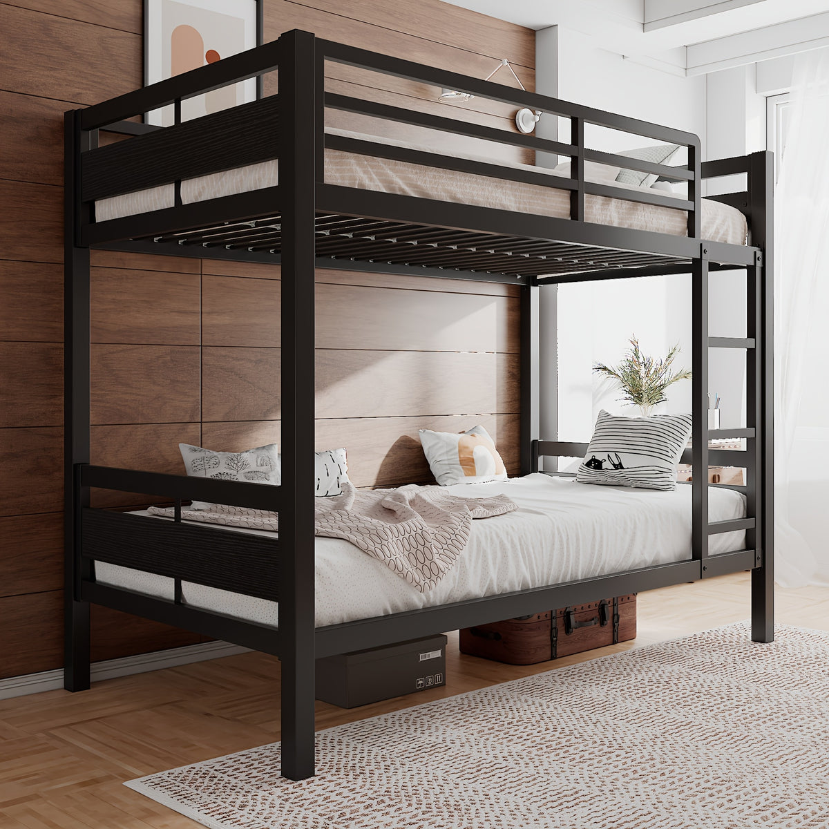 heavy duty metal bed ladder full length   bed - Temu