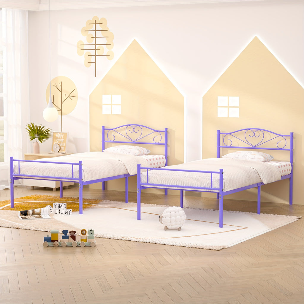 1pc   twin size metal platform bed frame classic - Temu