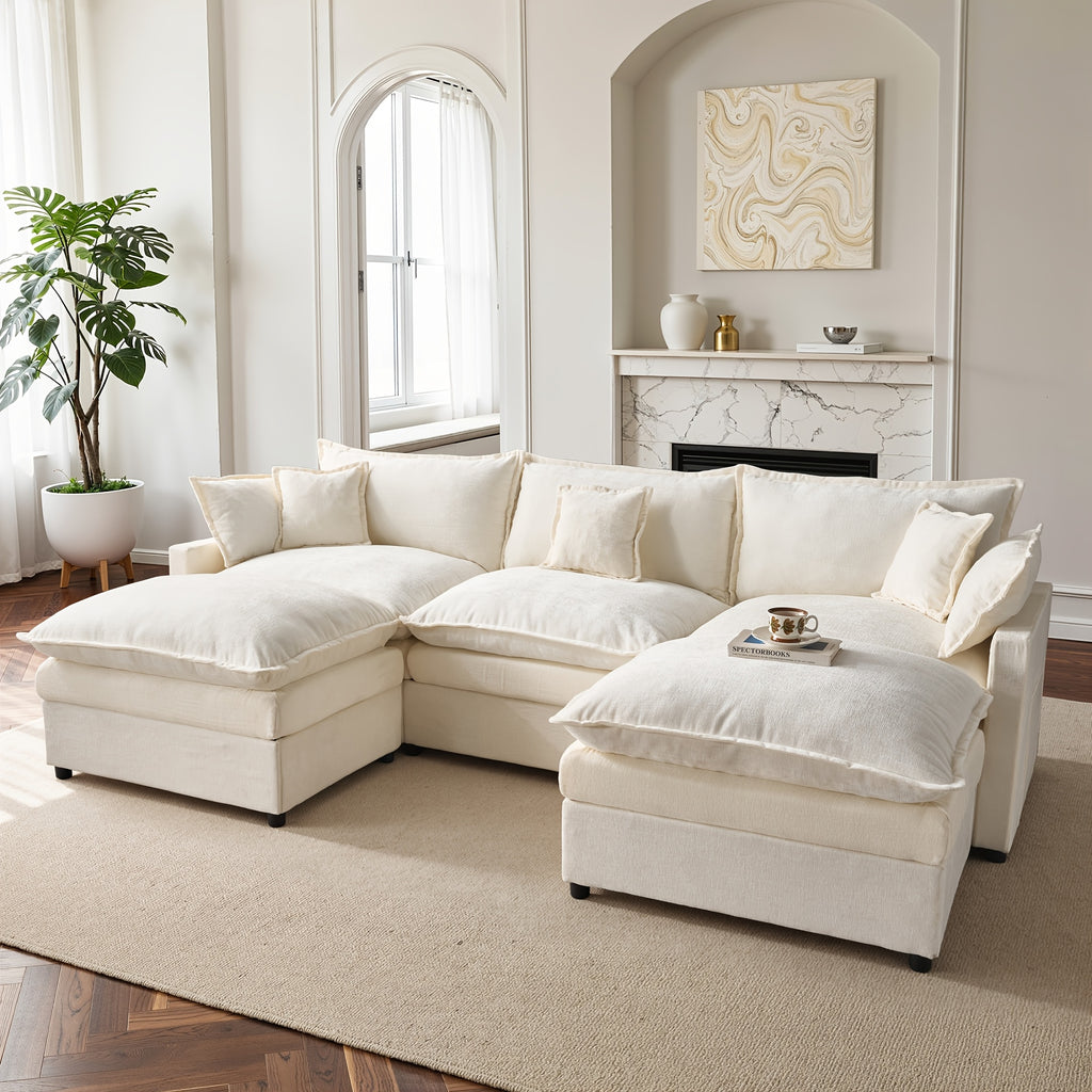 extra large u shaped modular sectional sofa foam cushioning - Temu