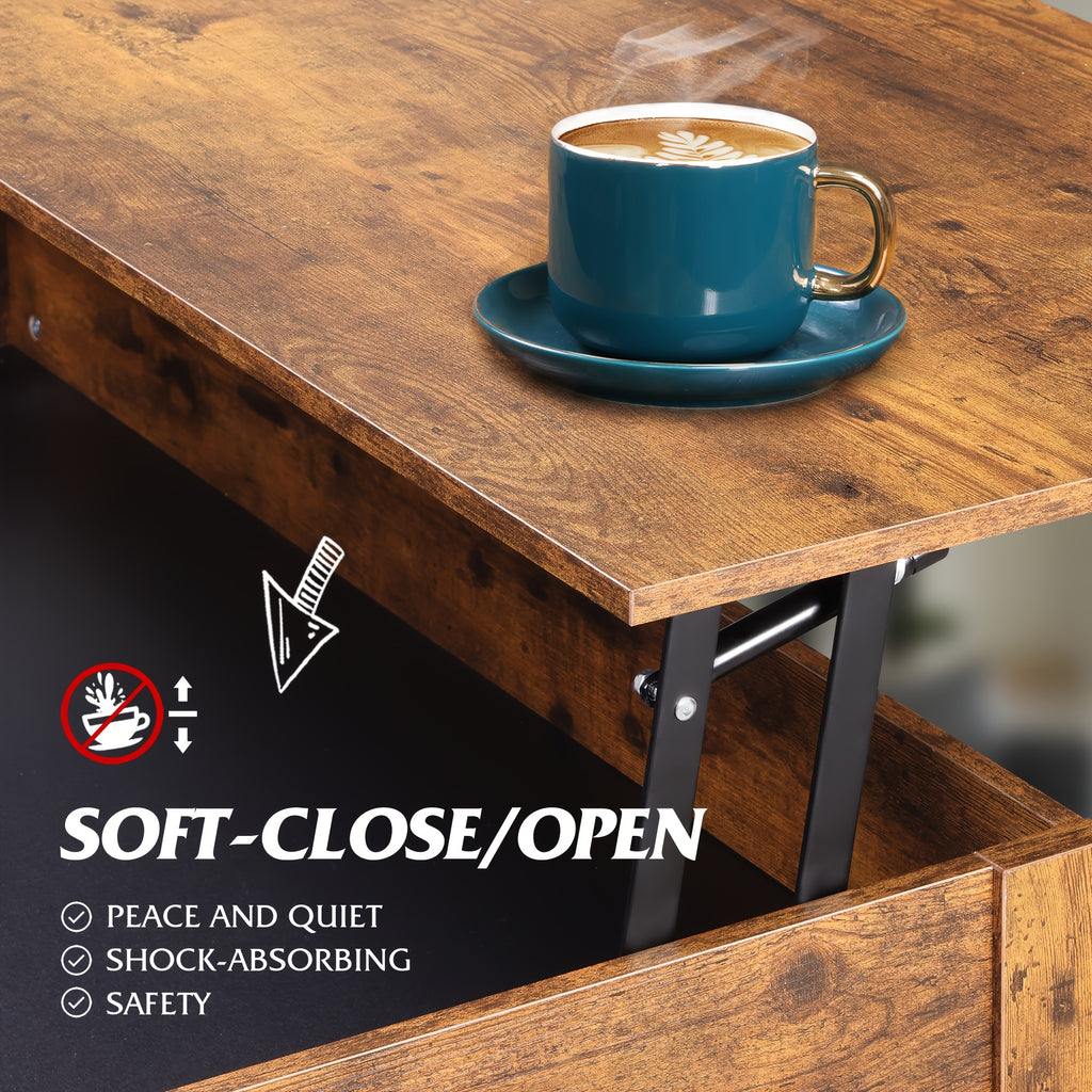 adjustable lift top coffee table storage drawers hidden - Temu