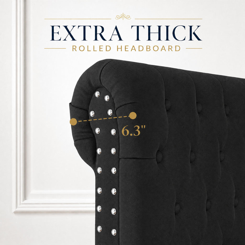 velvet upholstered   frame tufted headboard - Temu