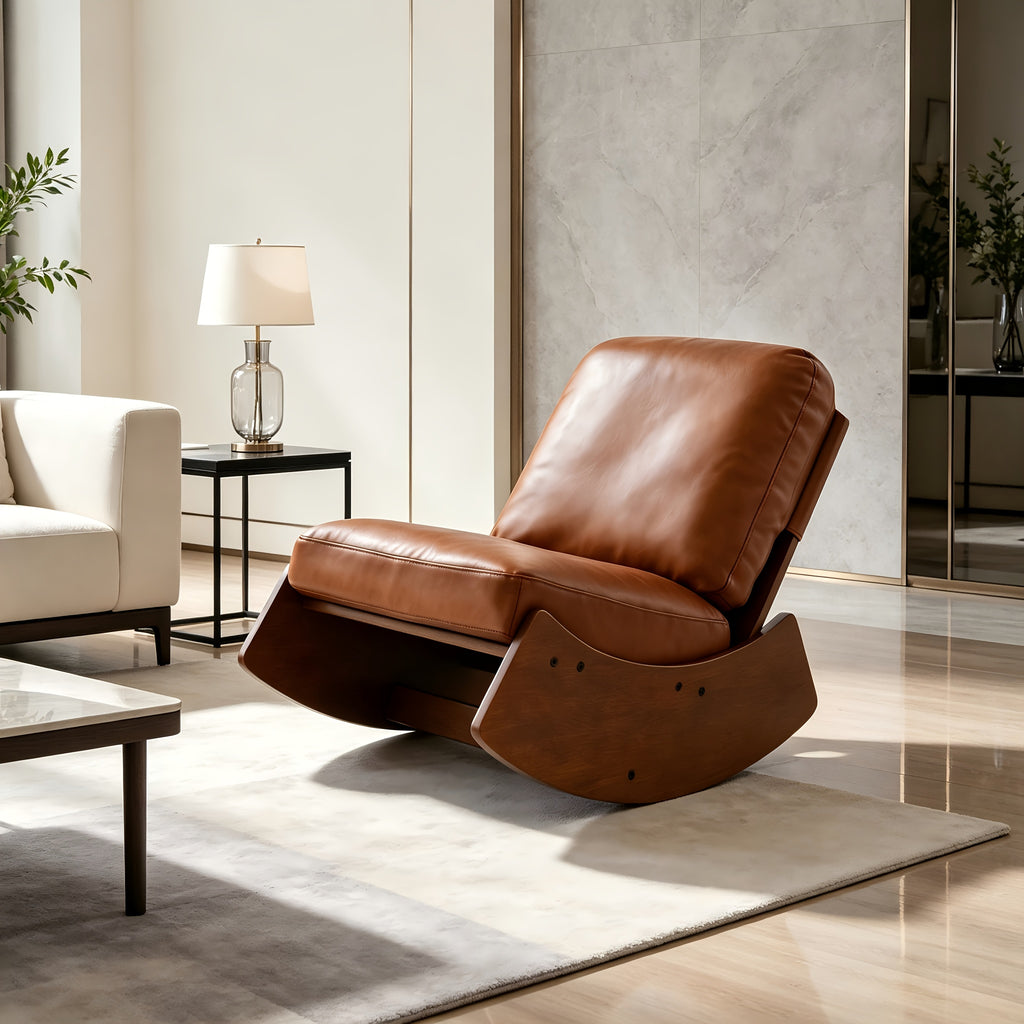 solid wood rocking lazy sofa antique style suitable - Temu