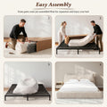 corduroy upholstered bed frame cat ear design - Temu