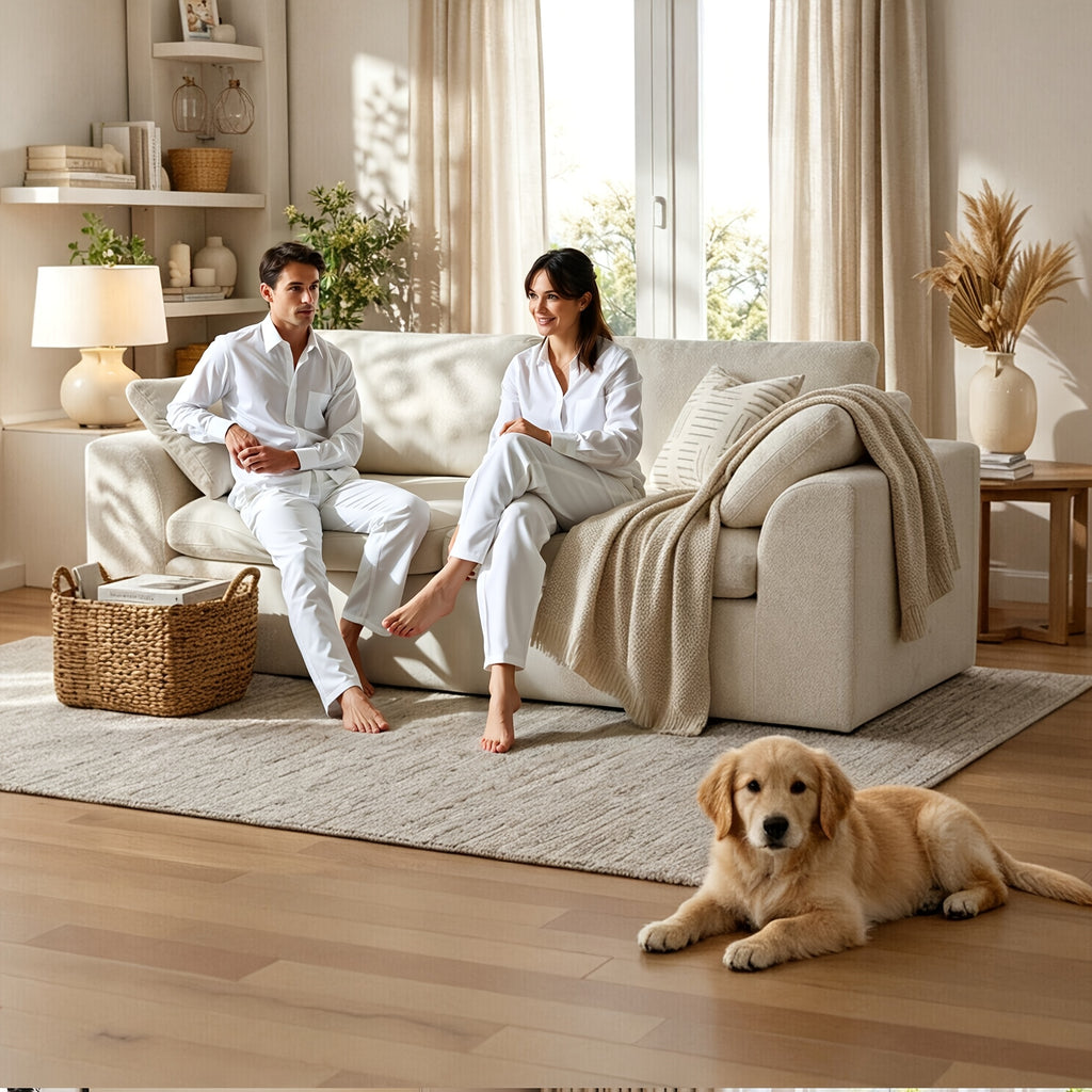 loveseat 2 seater cloud couch comfy deep seat modern small - Temu