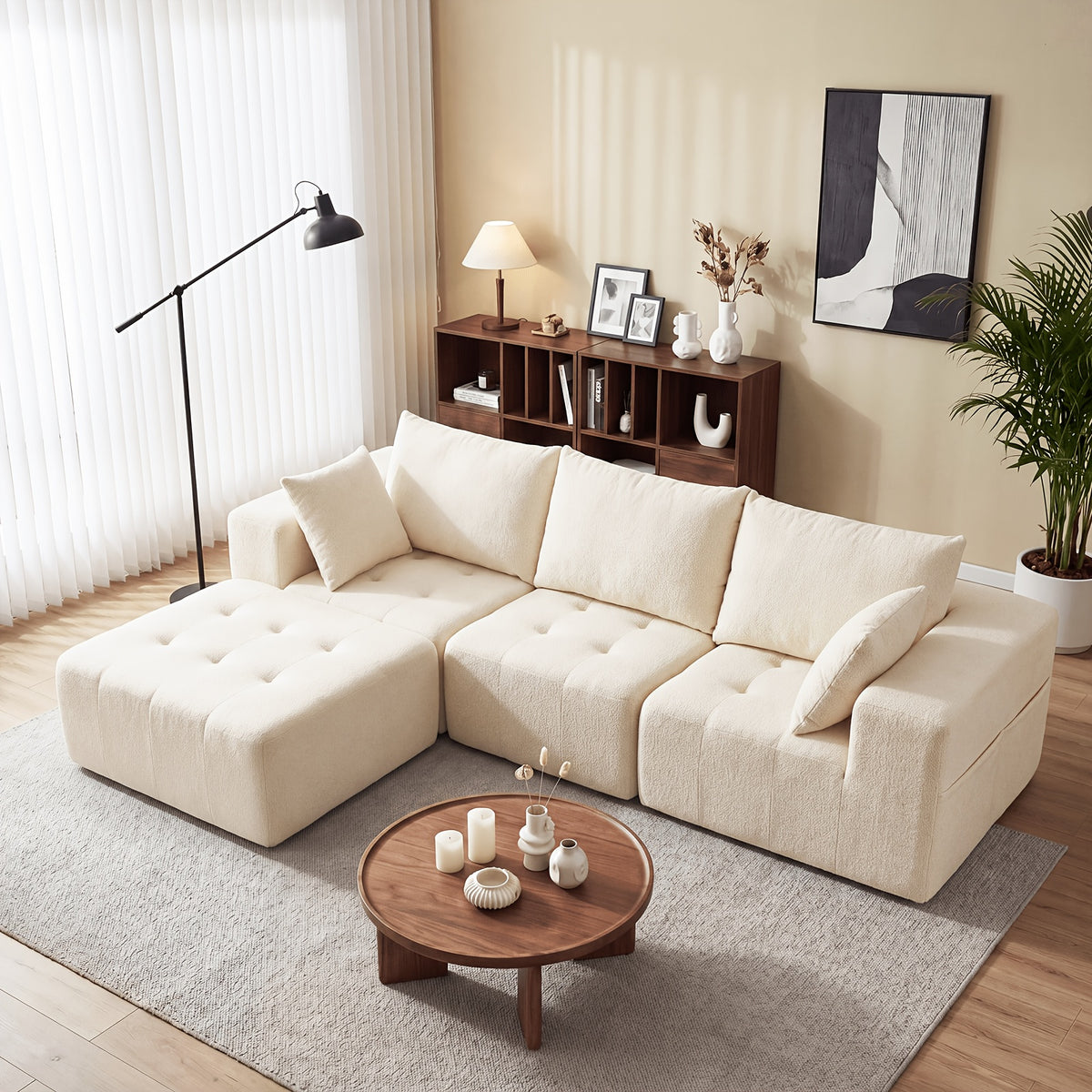 130 oversized cloud sectional couches convertible l u shape - Temu