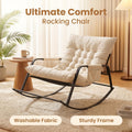 1 person tech fabric rocking chair black   frame - Temu