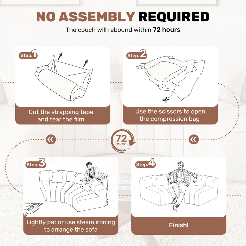 luxury modular sectional sofa foam cushioning chaise lounge - Temu