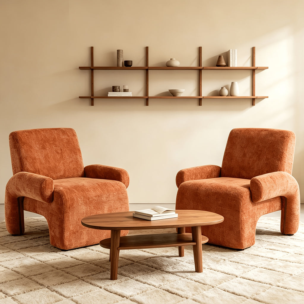 32 w corduroy accent chair modern roll arm upholstered - Temu