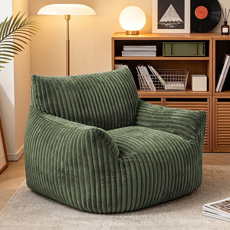 46 oversized corduroy memory foam bean bag chair comfy lazy - Temu
