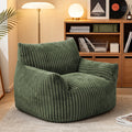 46 oversized corduroy memory foam bean bag chair comfy lazy - Temu
