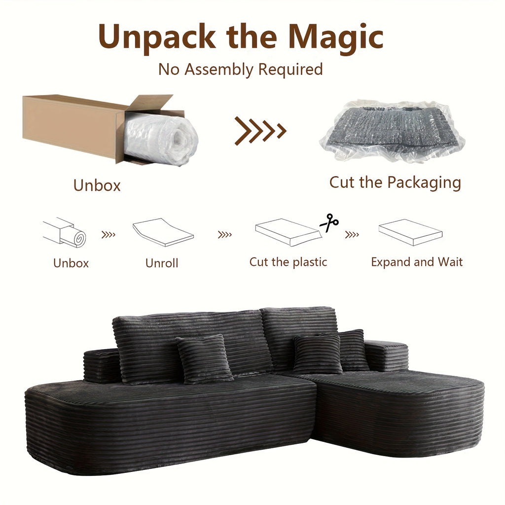 106 modular sectional sofa boneless couches living room deep - Temu