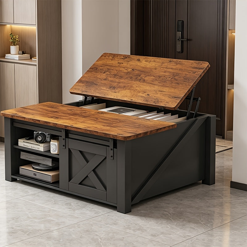 courtyard coffee table lift top coffee table hidden storage - Temu