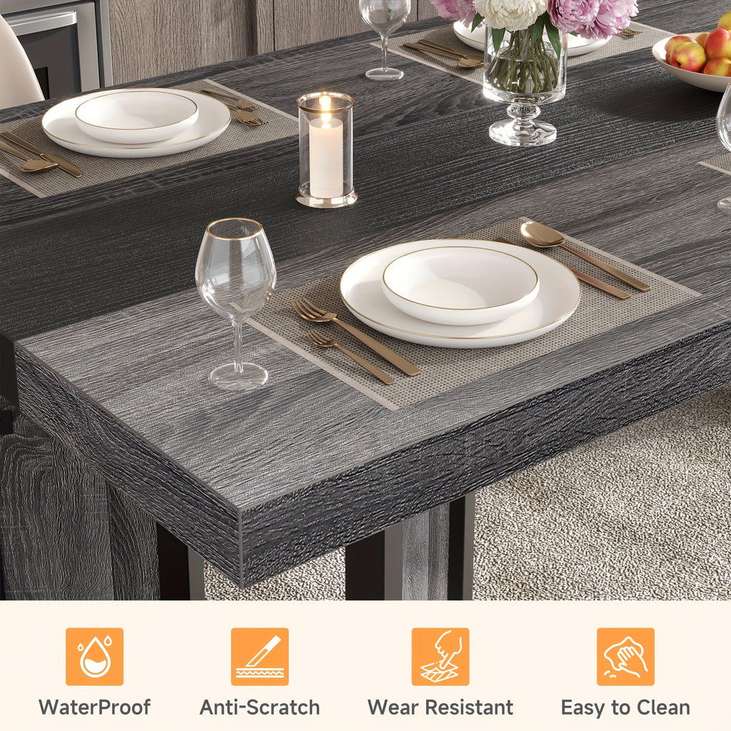 a   industrial dining table designed 6 8 individuals - Temu