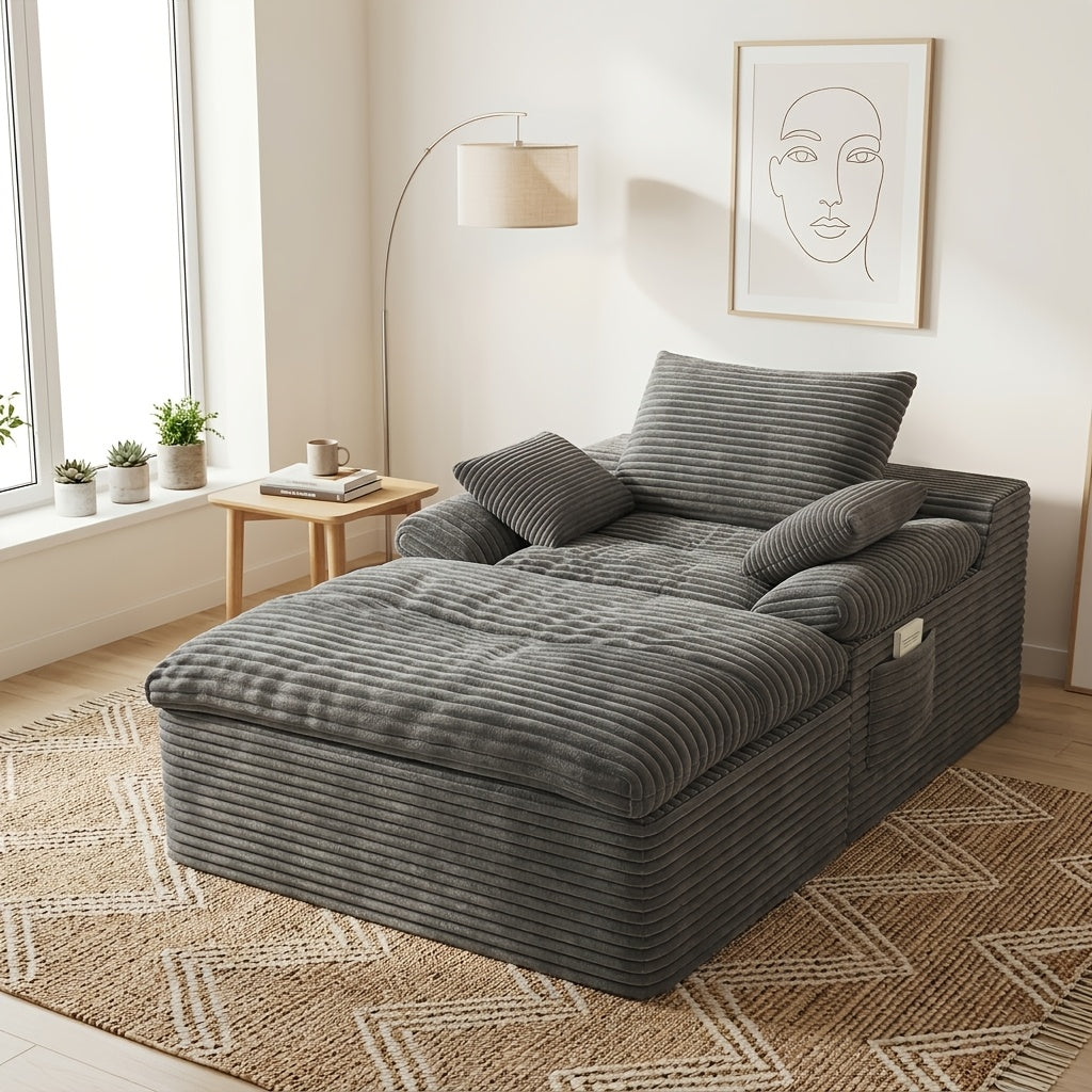 65 inch oversized sofa chair indoor oversized boneless long - Temu