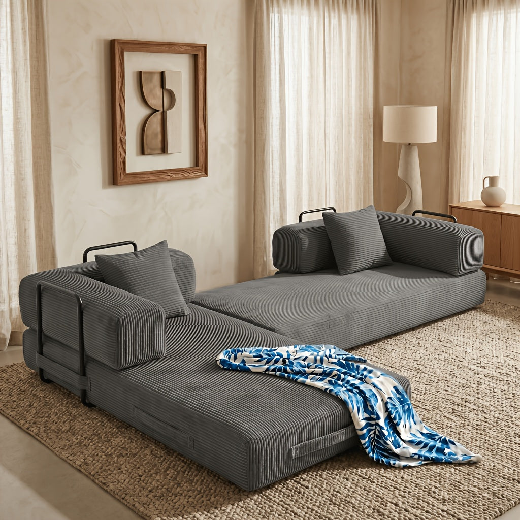 112 inch multi seat cloud like frameless sofa corduroy - Temu