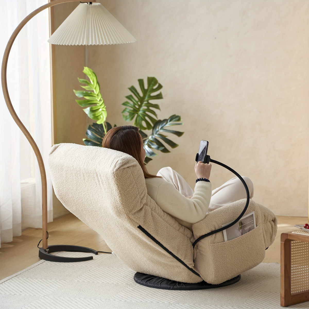 360 swivel gaming floor chair 5 position adjustable folding - Temu