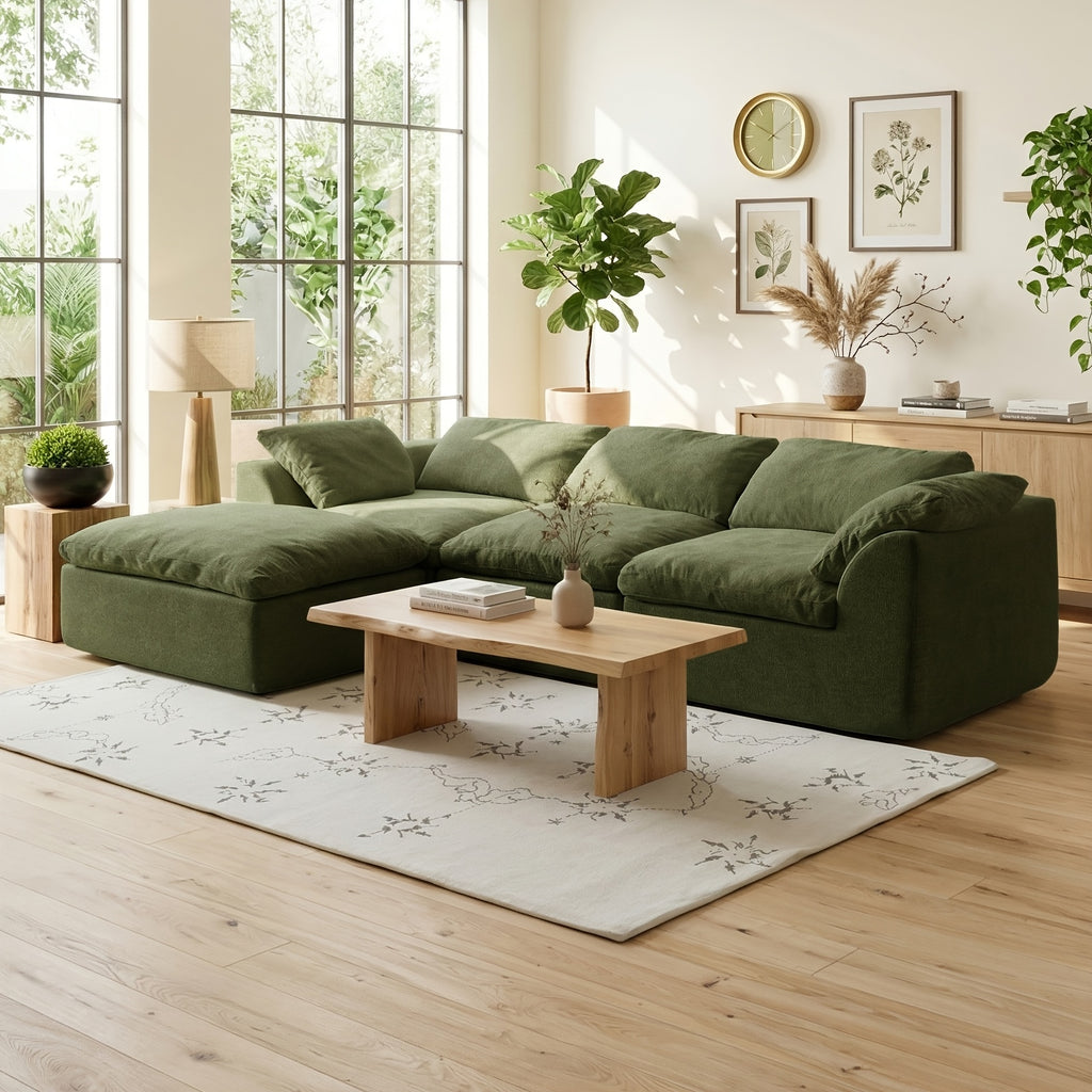 cloud couches living room boneless couch l shape comfy sofa - Temu