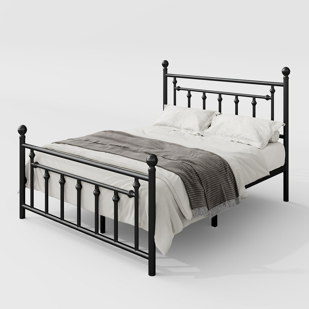 contemporary metal bed frame retro iron style head - Temu