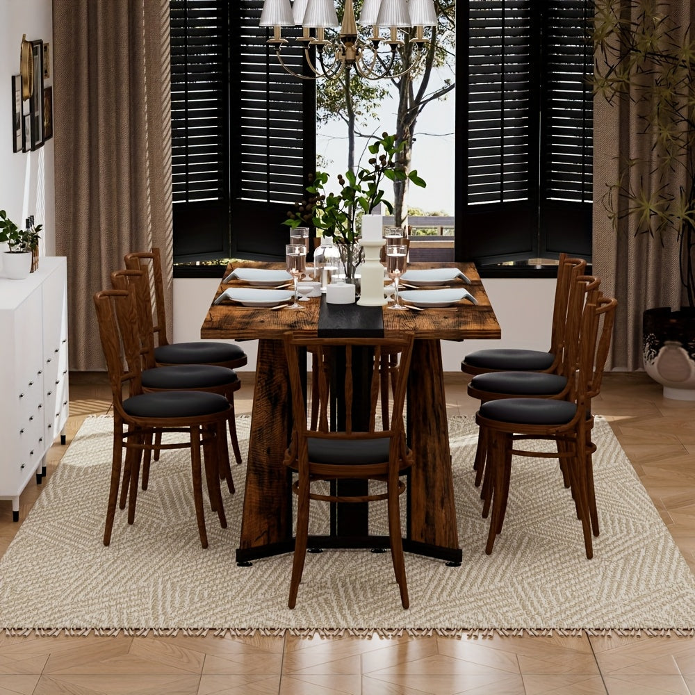 70 9 inch dining table 6 people modern rectangular kitchen - Temu