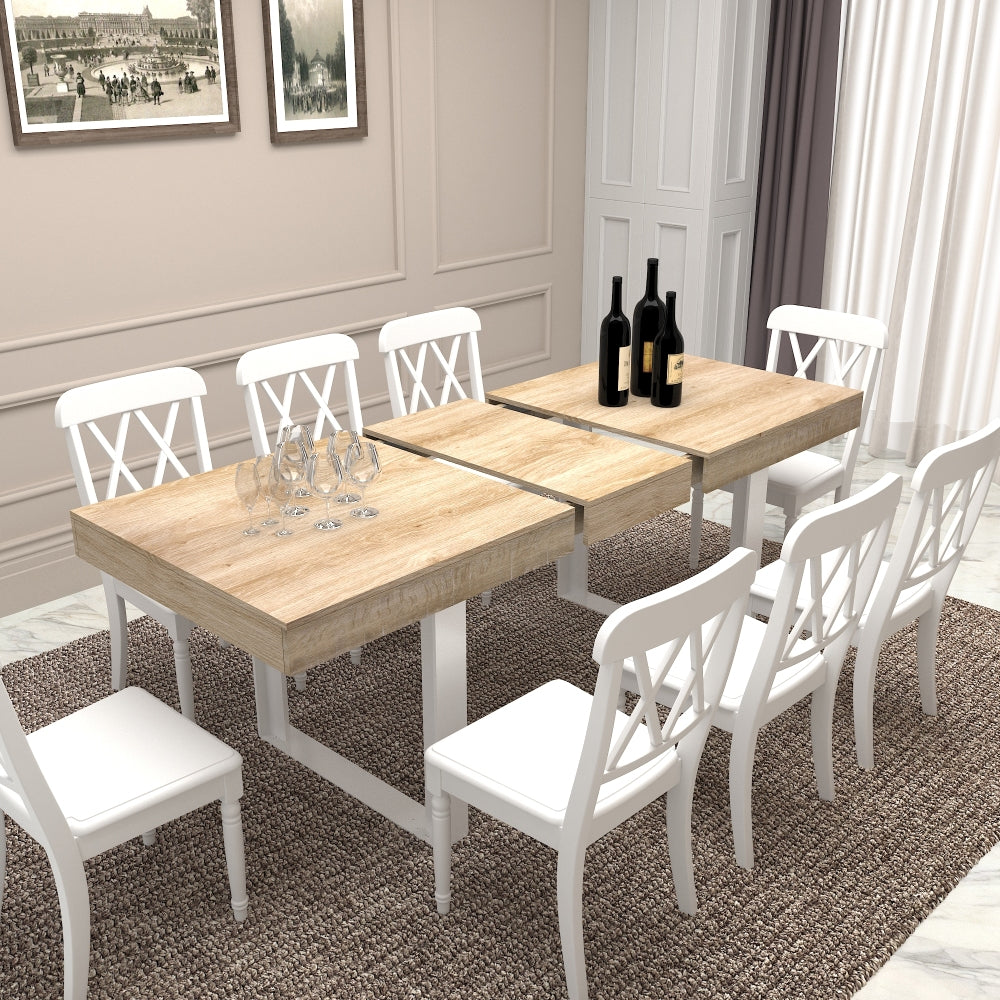 extendable dining table 6 8 10 people   - Temu