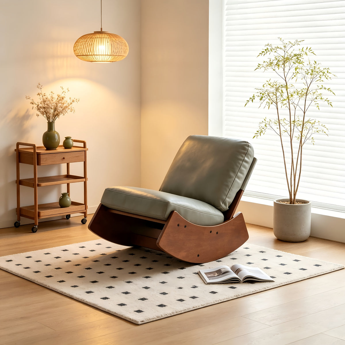 solid wood rocking lazy sofa antique style suitable - Temu