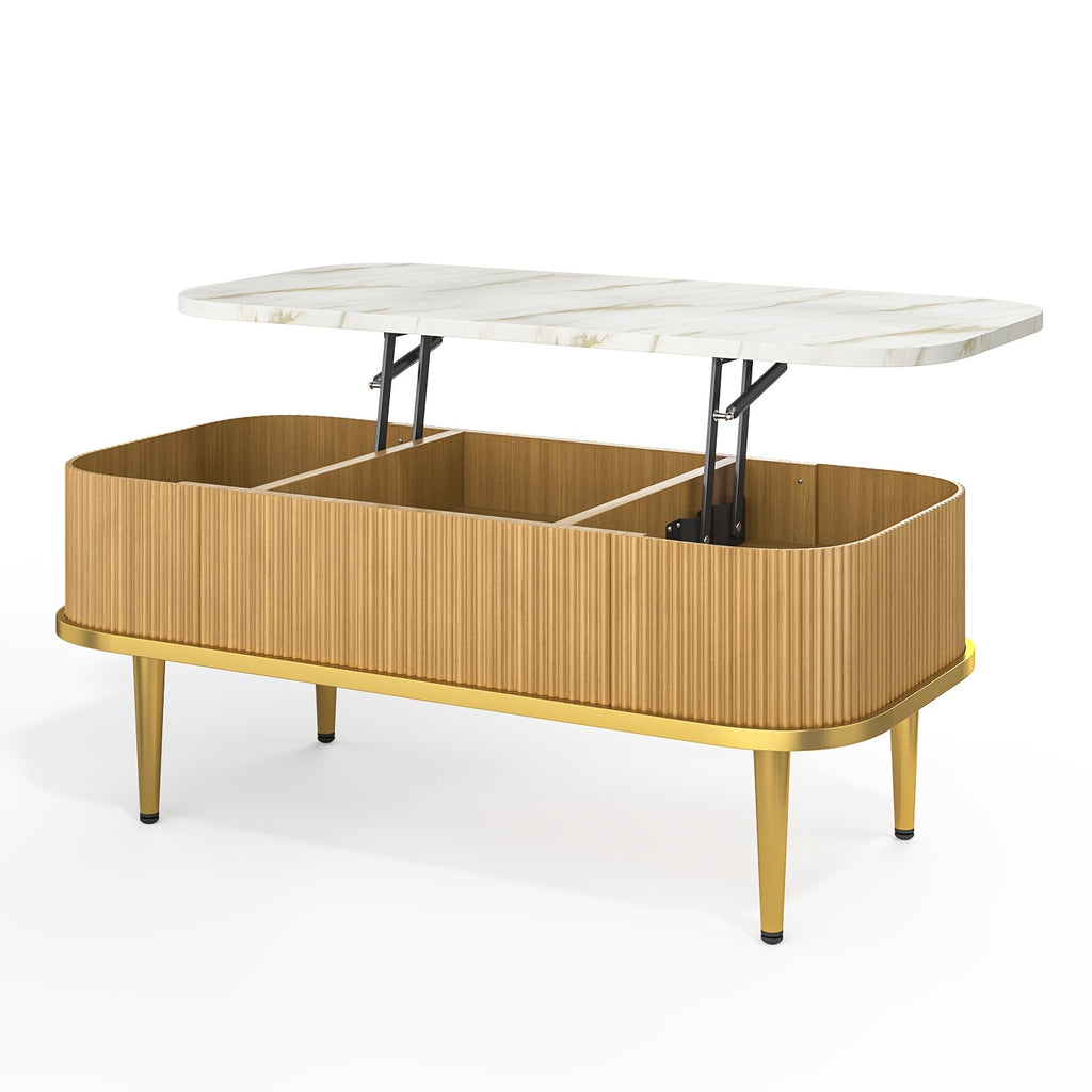 lift top coffee table modern oval coffee table living - Temu